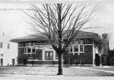 View of the library exterior in 1908