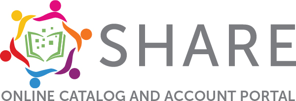 Logo for SHARE library Consortium's online catalog and account portal