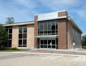 Exterior of Milton Public Library from High Street