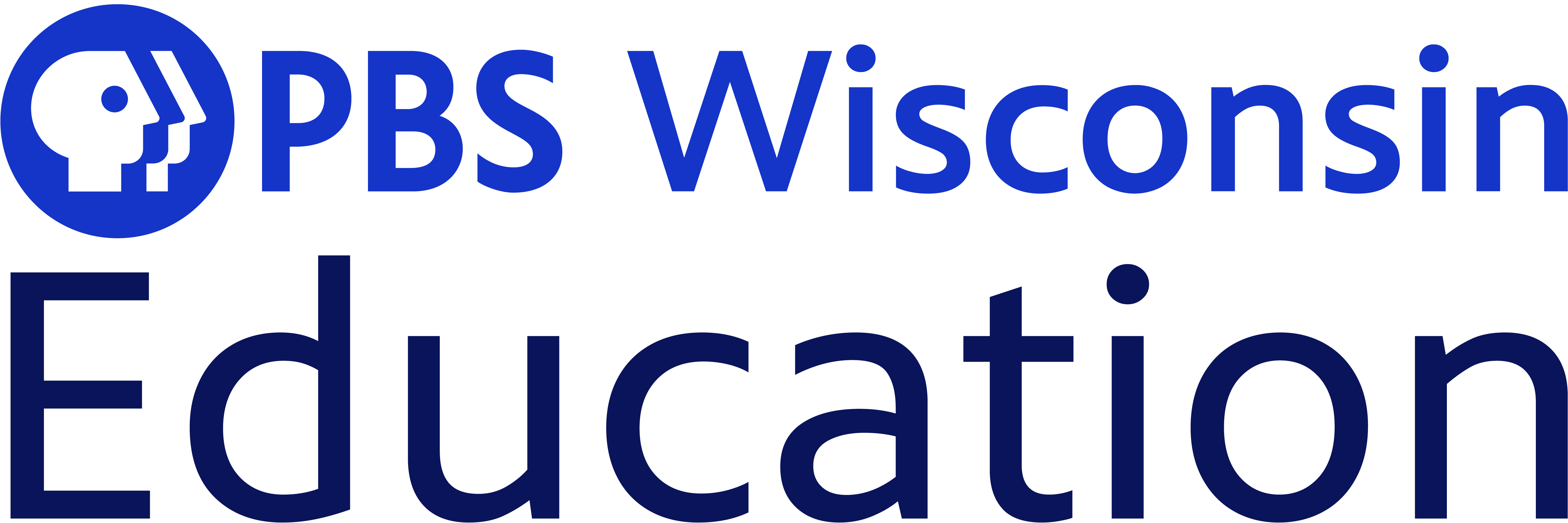 PBS Wisconsin Education loco in blue and dark blue