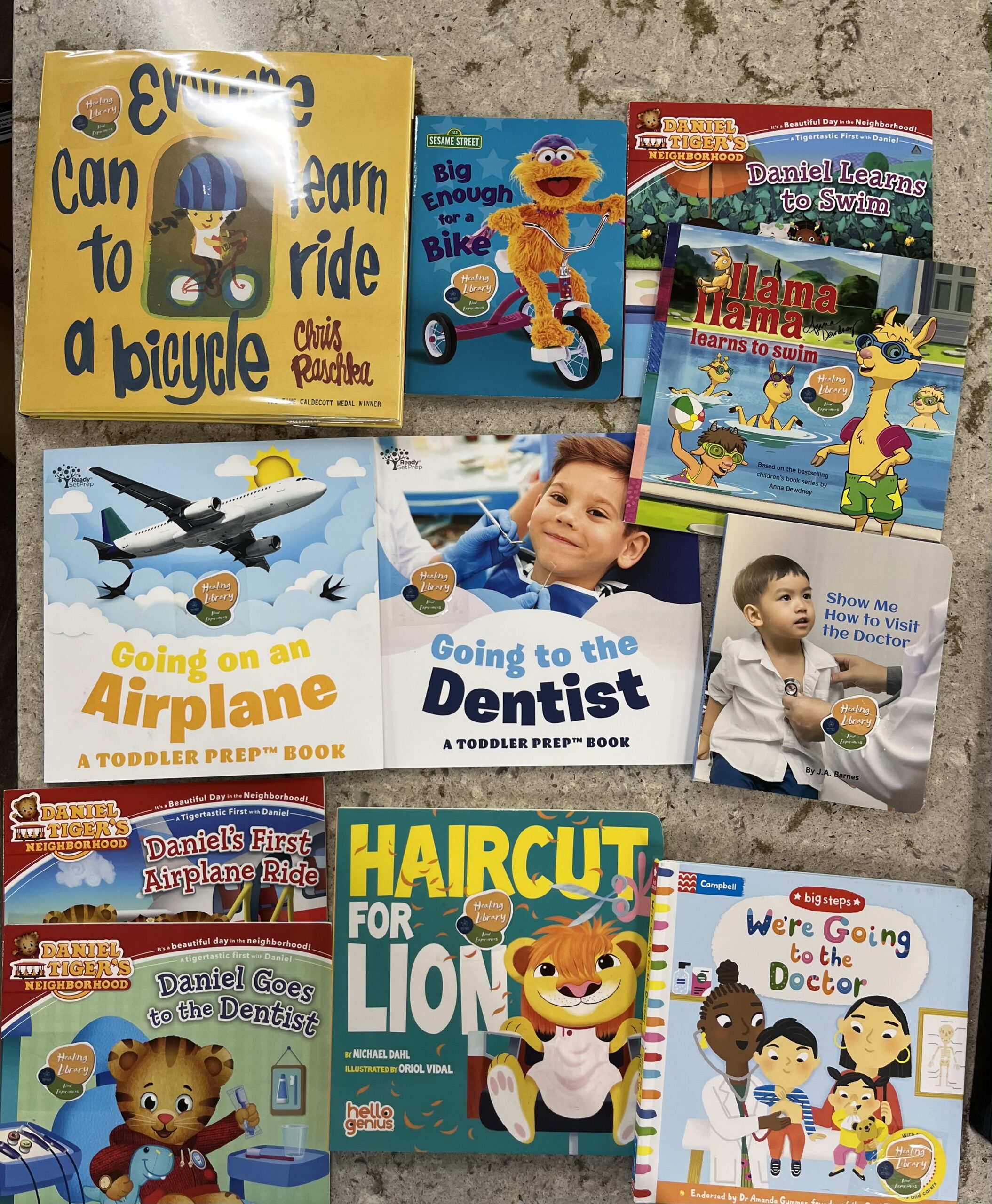 Separation and Divorce picture books in Healing Library Kit