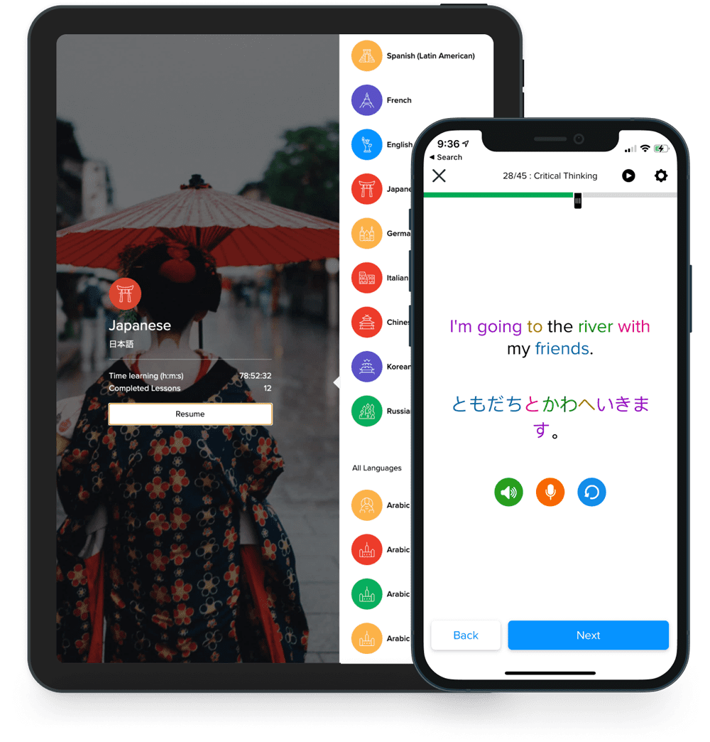 japanese - mango tablet and phone