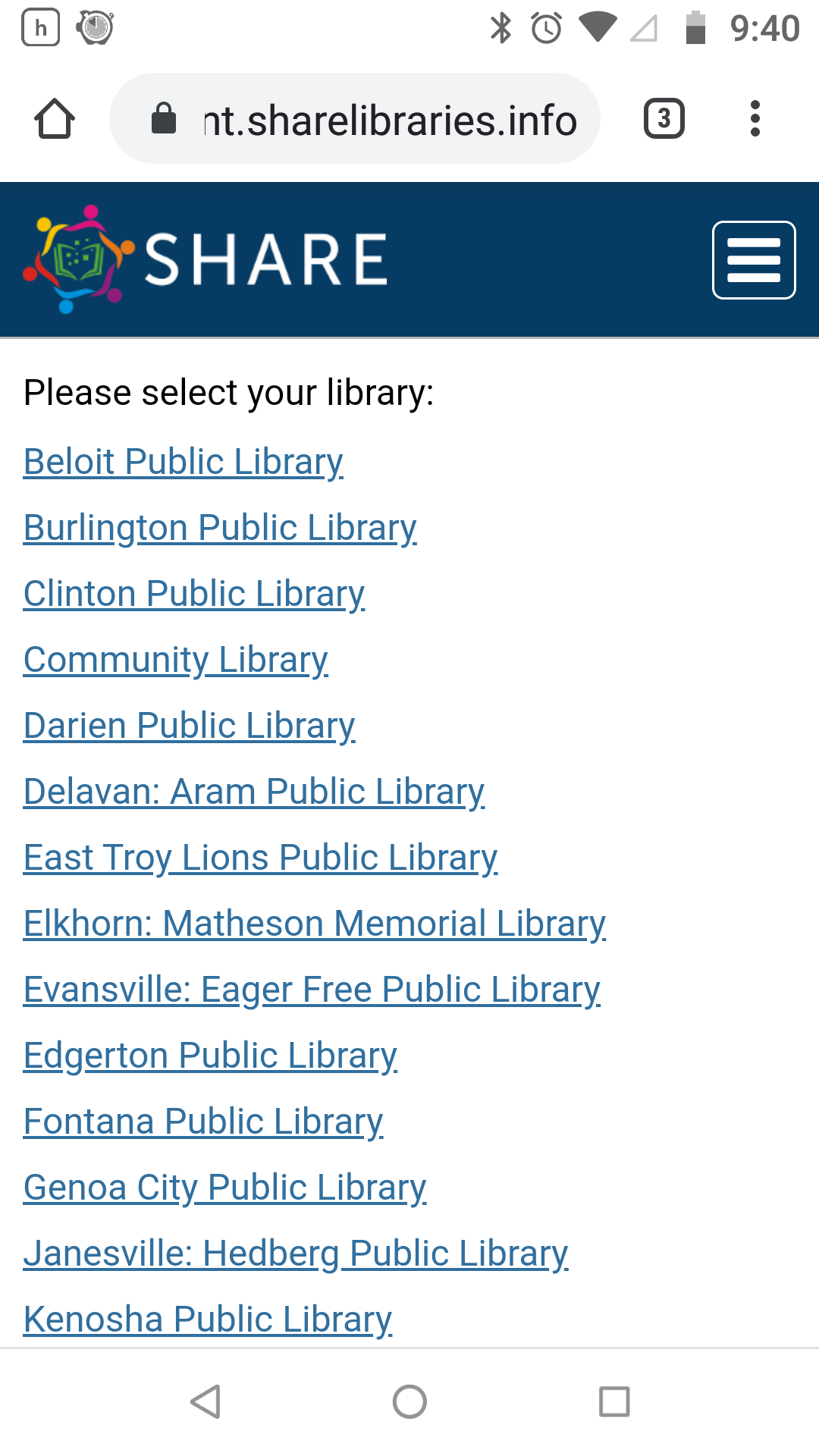 Mobile Screenshot: sharelibraries.info shows illustrating new responsive design