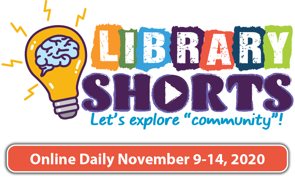 library shorts community with dates Library Shorts logo and dates: November 9-14