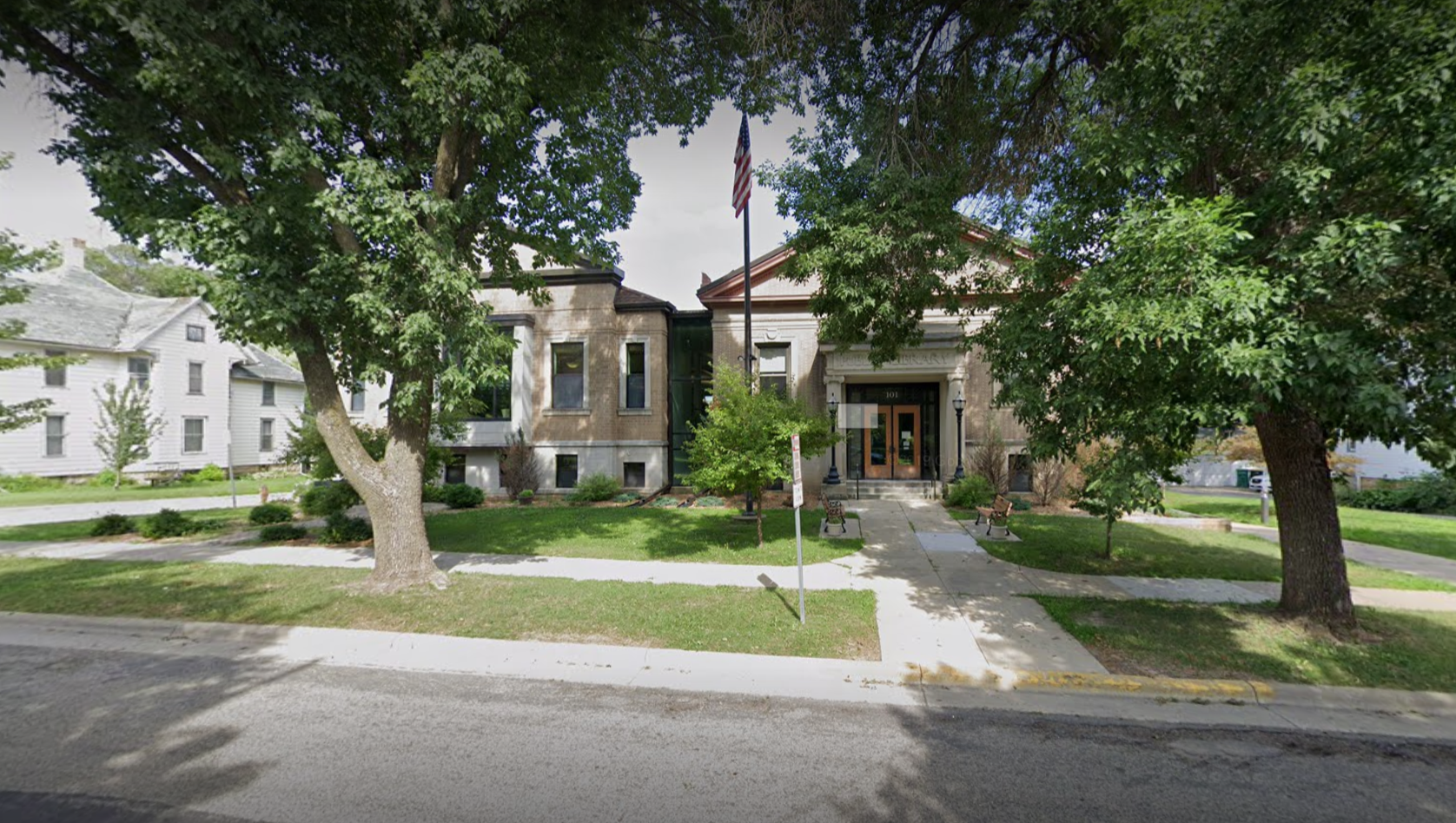 Front exterior of the Edgerton Public Library