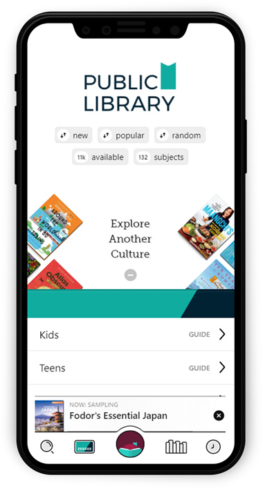 libby changes Smartphone displaying libby app