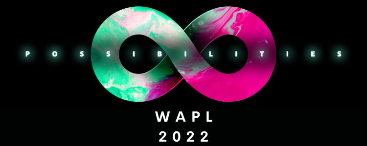 wapl 2022 Wisconsin Association of Public Libraries Conference Logo: Possibilities 2022